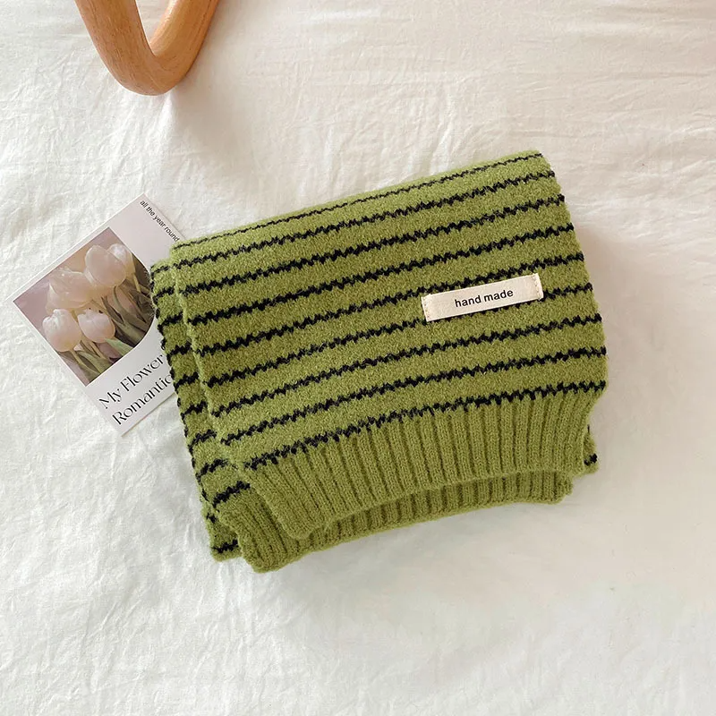 (Buy 1 Get 1) Kids  Casual  Versatile Stripe Knitwear Scarf