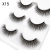 3pairs/Set Women 3D Multilayer Mink Hair Eyelashes