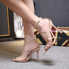 Women Sexy Pointed Cross Belt High Heels Sandals Shoes