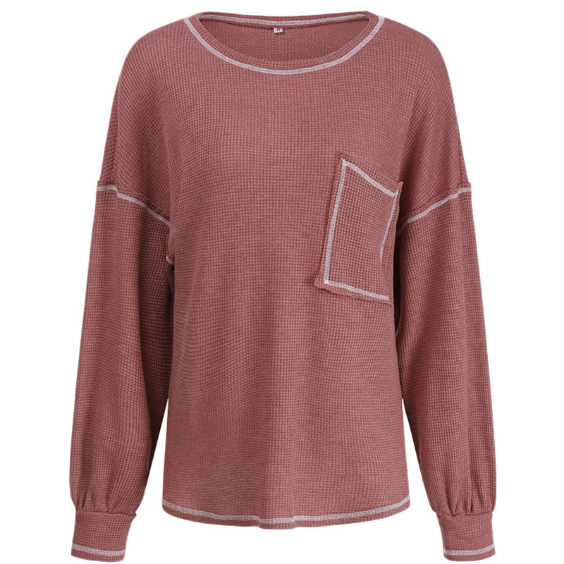 Women Causal Solid Color Sweatshirt