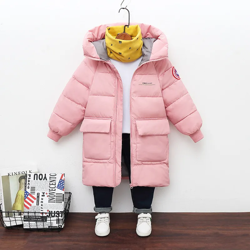 Kids Toddler Girls Boy Fashion Long Hooded Bubble Coat