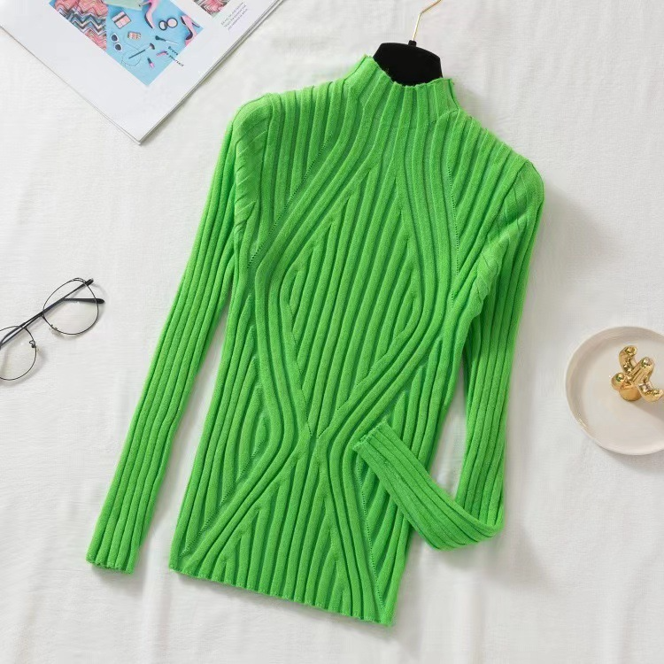 2 Pieces Women Fashion Basic Solid Color Long Sleeve Knitwear