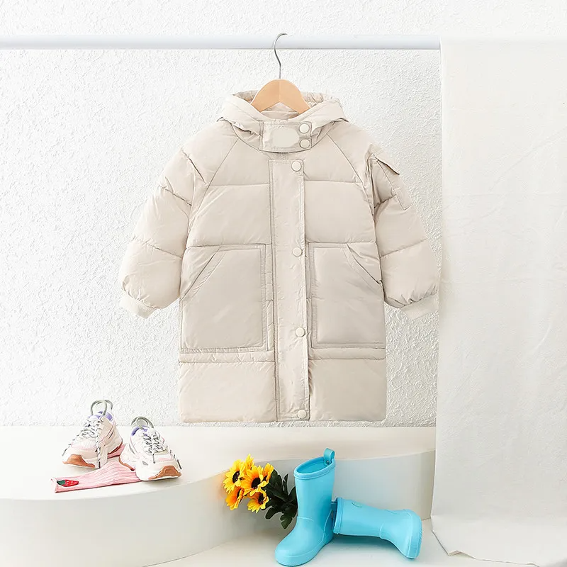 Kids Toddler Girls Boys Autumn Winter Fashion Casual Cute Solid Color Zipper Padded Coat