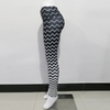 Gradient Color Ripple Print Sports Leggings