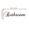 (Buy 1 Get 2) English Carved Bathroom Rules Bathroom Toilet Wall Decoration Stickers