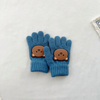 (Buy 1 Get 1) Kids Winter Cute Cartoon Bear Knitwear Finger Gloves