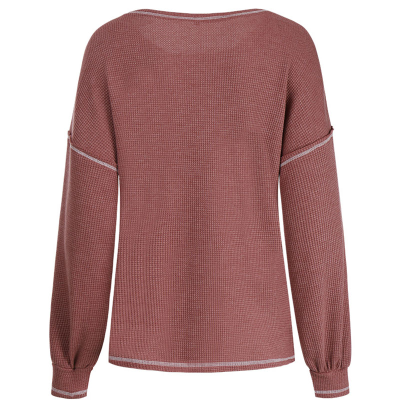 Women Causal Solid Color Sweatshirt