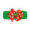 Christmas Children'S Headwear Christmas Baby Dovetail Bow Headband Dress Up Headwear Wide Headband