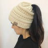 (Buy 1 Get 1) Women Winter Stretch Knitted Ponytail Hats