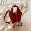 Kids Girls Fashion Sweet Cute Solid Color Mini Handle Crossbody Bag