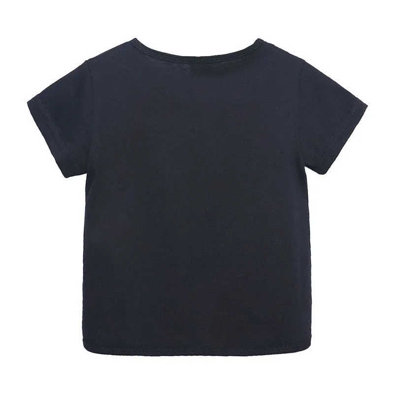 Boy Girl 1-7T Kid Candy Color Short Sleeves T-Shirt