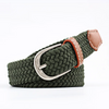 (Buy 1 Get 1) Men Women Fashion Casual Versatile Solid Color Canvas Woven Metal Buckle Belt