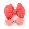 Kids Cute Sunglasses Space Cotton Solid Color Hairband Fashion Set