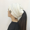 (Buy 1 Get 1) Women Winter Stretch Knitted Ponytail Hats