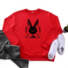 Easter Fashion Women'S Long Sleeve Bunny Print Round Neck Sweatshirt