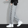 Men Spring Autumn Fashion Casual Cotton Solid Color Plus Size Joggers Pants