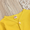 Baby Rib-Knit Long Sleeve Sleepwear Tops Pants Set