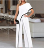 Women Wide Leg Pants Fashion Print Pattern Jumpsuit