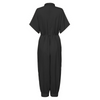 Women Casual Single-Breasted Loose Jumpsuits