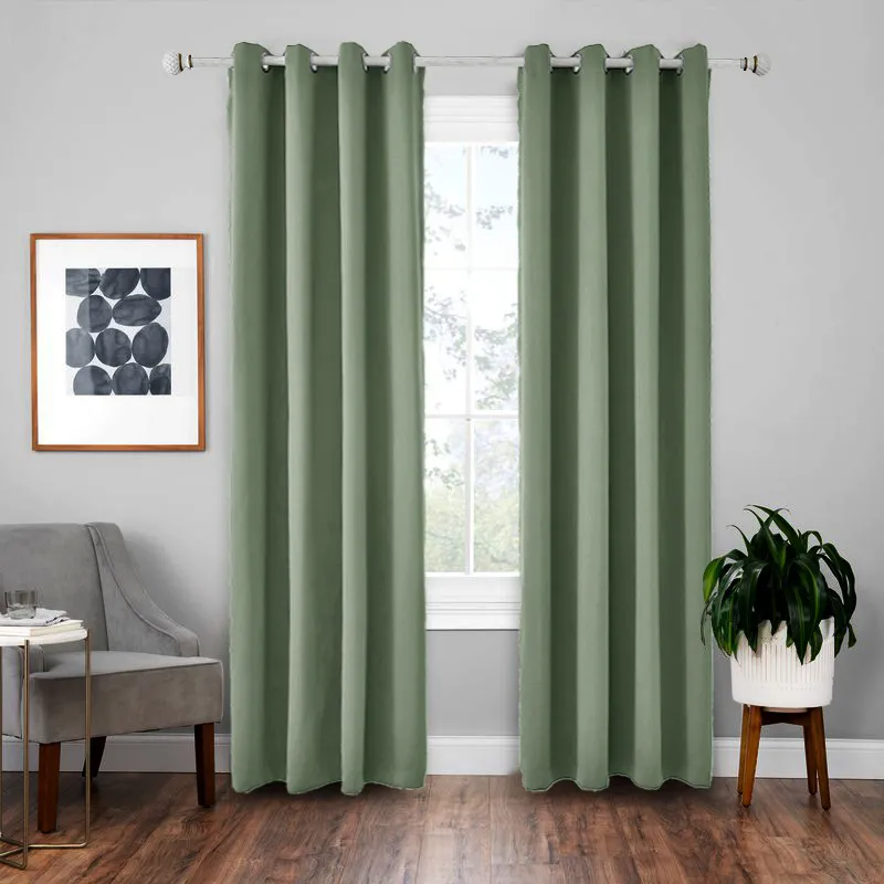 Modern Minimalist High Precision Insulation Solid Color Curtains