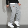 Men Spring Autumn Fashion Casual Cotton Solid Color Plus Size Joggers Pants