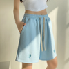 Women'S Fashion Casual Embroidered High Waist Sports Loose Wide Leg Shorts