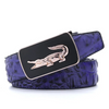 Men Fashion Elegant Crocodile Pattern Belt