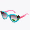 Kids Cute Flower Decor Flexible Safety Sunglasses