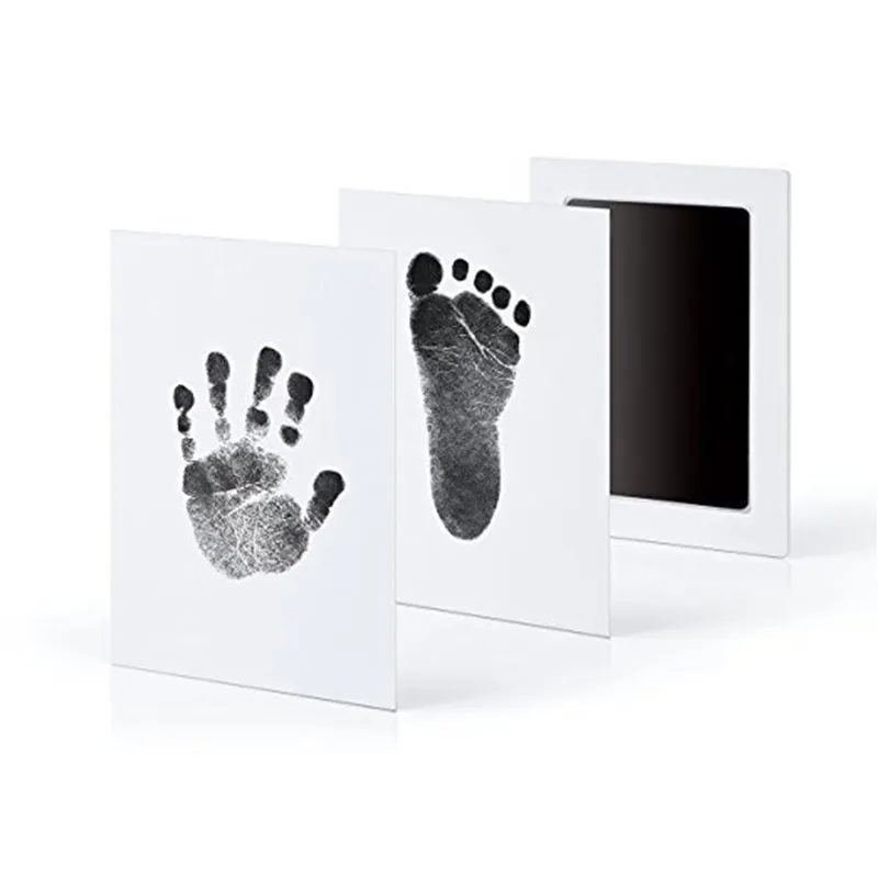 Baby Footprints Handprint Ink Pads Safe Non- Toxic Ink Pads Kits For Baby Shower Baby Paw Print Pad Foot Print Pad Inkless