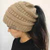 (Buy 1 Get 1) Women Winter Stretch Knitted Ponytail Hats