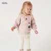 Kids Toddler Big Girls Autumn Winter Fashion Casual Simple Solid Color Letter Sweater Trousers Set