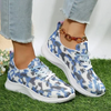 Women Fashion Plus Size Breathable Casual Colorful Printed Sneakers