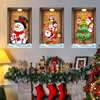 Cartoon Snowman Christmas Tree Home Decoration Self-Adhesive Wall Stickers