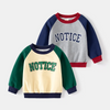 Children Kids Toddlers Fashion Boys Long Sleeve Letter Print Pullover Casual Sweatshirt