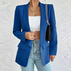 (Buy 1 Get 1) Women Solid Color Casual Lapel Long Sleeve Blazer Coat