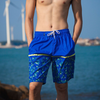 Men Patchwork Loose Casual Shorts