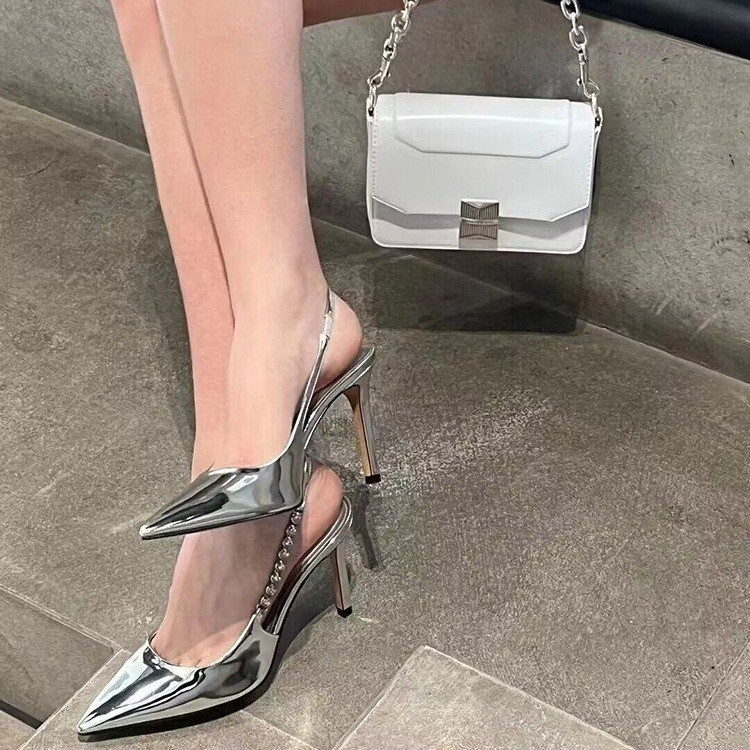 Women Fashion Sexy Pointed Toe Stiletto Heel Sandals