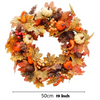 Pumpkin Maple Leaf Decoration Christmas Wall Hanging Wreath