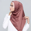 (Buy 1 Get 1) 65*175cm Women Pure Color Imitation Silk Hijab Scarf