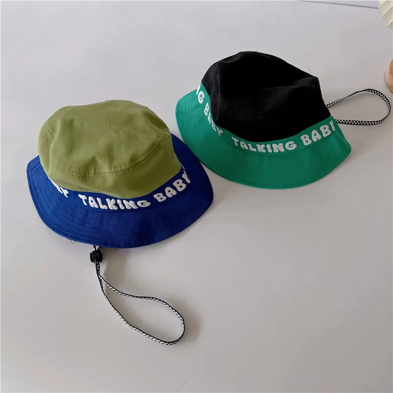 Children Kids Toddlers Color-Blocked Canvas Hat