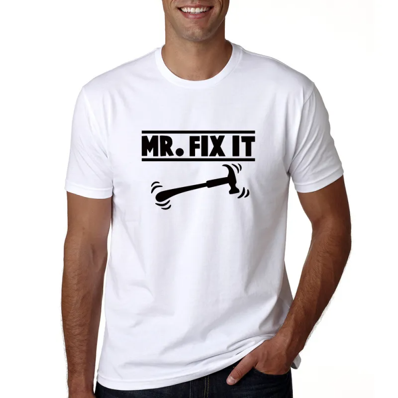 Mr Fix It Mr Broke It Parent-Child Wear Father-Son Father-Daughter Casual Round Neck Loose Top