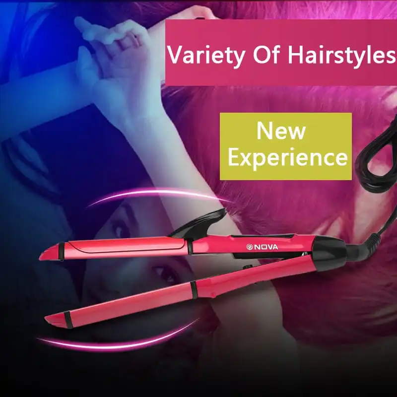 (Buy 1 Get 1) Creative Straight Curling Dual-Use Constant Temperature Curling Iron