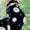 Women Classic Polka Dot Printed High-Waisted Yoga Leggings