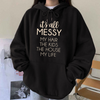 Casual Men Women Basic Letter Printing Thickened Hooded Sweater