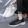 (Buy 1 Get 1) Men Casual Stripe Versatile Ventilated Mesh Cloth Lace-Up Platform Sports Shoes