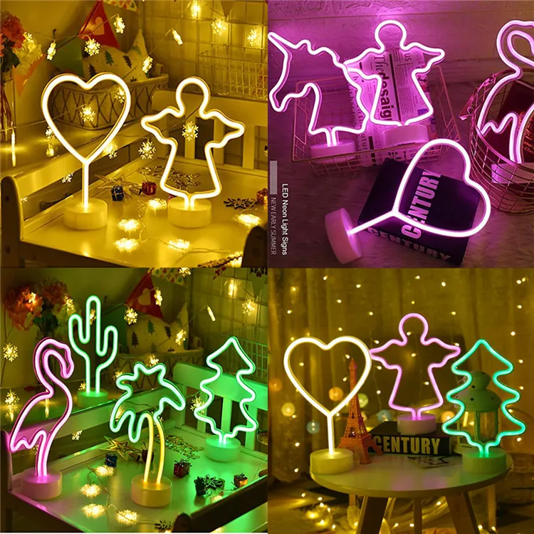 Decorative LED Multi-Shaped Battery Neon Lights