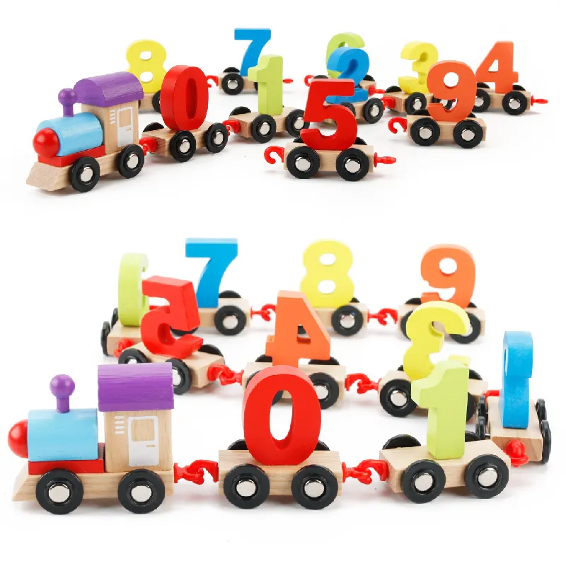 Children Kids Baby Fashion Building Blocks Train Puzzle Toy