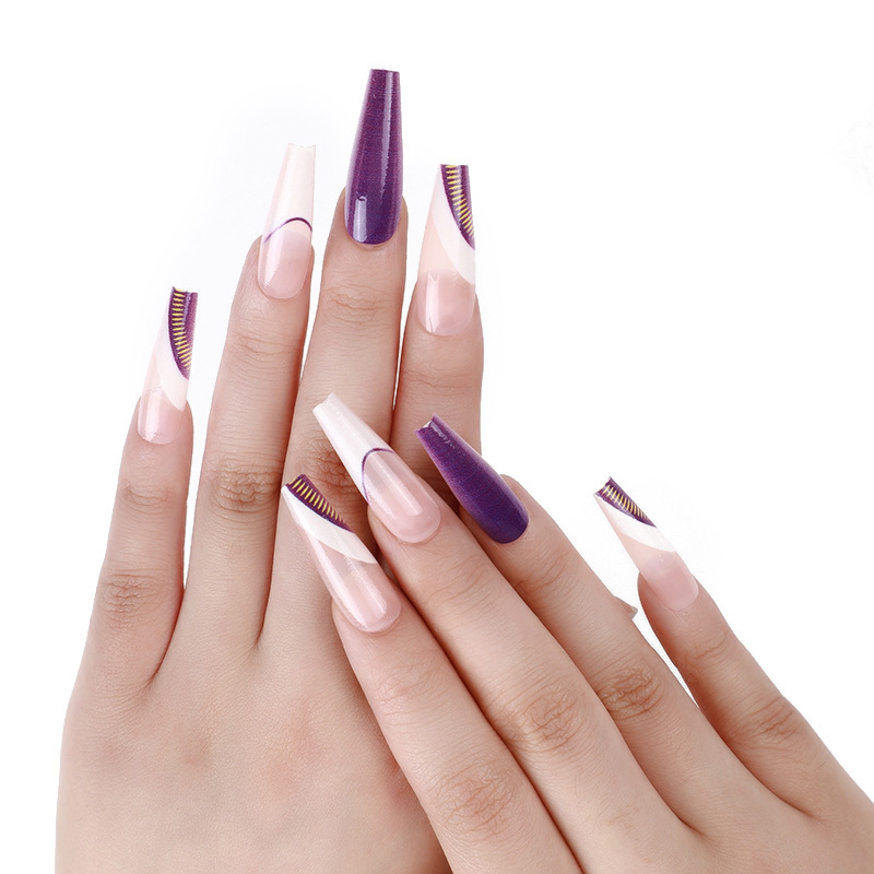 Fashion Uv Color Printing Detachable False Nails