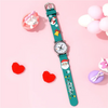 Santa Christmas Pattern Children'S Multicolor Plastic Watch