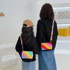 Kids Girls Fashion Sweet Cute Gradient Silicone Mini Crossbody Bag